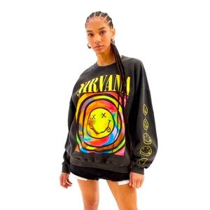 NWOT RARE Urban Outfitters Nirvana Oversized Sweatshirt - S/M